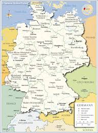 Administrative Map Of Germany Germany Map Germany Germany Ancestry