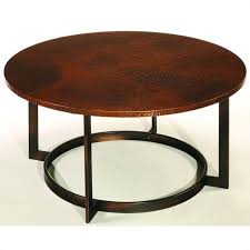 Hammary Nueva Round Cocktail Table In Copper Copper Coffee Table Round Coffee Table Round Glass Coffee Table
