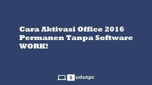 Akan muncul tampilan program seperti cmd. Cara Aktivasi Office 2016 Permanen Tanpa Software Work