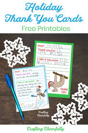 With all of my heart. Free Printable Holiday Thank You Cards For Kids Crafting Cheerfully