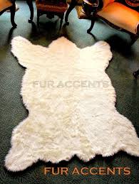 These rugs look great in any setting and their beautiful fur and very. Home Furniture Diy Faux Fur Fur Accents White Polar Bear Classic Bear Skin Rug Arctic Wof Kisetsu System Co Jp
