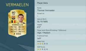Thomas vermaelen is a centerback from belgium playing for belgium in the international. Fifa 16 Spielerwerte Fc Barcelona