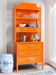 Remodeling Projects Are Often Intended To Take The Humdrum Out Of Our Spaces Either With Inventive Orange Painted Furniture Home Decor Bamboo Furniture Design