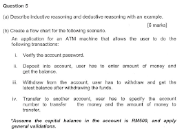 solved question 5 a describe inductive reasoning and de