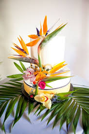 Bird Of Paradise Images Photos Birds Of Paradise Wedding Inspiration Artfully Wed Wedding Blog Bird Of Paradise Wedding Paradise Wedding Tropical Wedding Cake