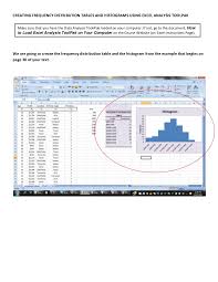 Then, optionally, enter a name for the worksheet make choices from the output options check boxes to control what sort of histogram excel creates. Creating Frequency Distribution Tables And Histograms Using Excel Ana