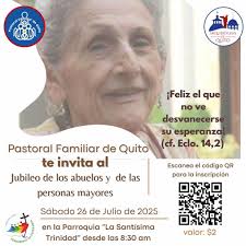 Jubileo de los Abuelos y adultos mayores! Compartamos la alegría de la fe,  del cómo ellos la recibieron. Inscríbete  https://docs.google.com/forms/d/e/1FAIpQLSc4P8Y-WH1KeavwNMh3OqofKM3W5ZCSYZSiWagBa2TrwIk7AA/alreadyresponded  Cuenta corriente Banco ...