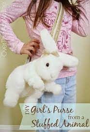 Diy Girl S Purse From A Stuffed Animal Diy Purse Diy For Girls Girls Purse