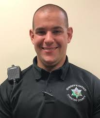 Deputy Sheriff Brian Carr (clockwise from left) and Deputy Sheriff Marian  “My” Inderelst were assigned recently to a courtroom in the Chester County  Justice Center when a man with a history of