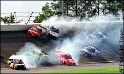 Geoff bodine won the pole in 1997. Daytona 500 2000 Bodine Fans Escape Serious Injury In Firey Crash