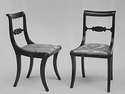 Κλισμός) or klismos chair is a type of ancient greek chair, with curved backrest and tapering, outcurved legs. Klismos Chair Definition Types History Study Com