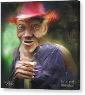 Old Haitian Field Worker Greeting Card by Bob Salo