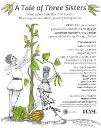 Winthrop Harmony Arts Garden Presents A Tale Of Three Sisters Neighborspace Harmony Art Native American Legends Three Sisters