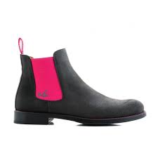 Im herbst und winter kann schnell das gefühl aufkommen, dass dein style zugunsten von funktionskleidung hintenanstehen muss. Serfan Chelsea Boot Damen Wildleder Grau Pink
