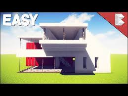 Minecraft tutorial modern house step by step 2019 youtube sumber. Easy Modern House Easy Minecraft House Tutorial Minecraft Map