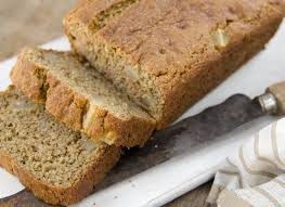 Hmm No Oat Flour So Used 1 Cup Almond Meal And Some More Chickpea Flour Also Added Peaches Almond Recipes Pear Bread Pear Recipes