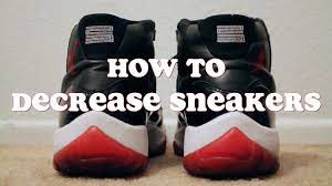 A iron that can produce steam 4. How To Decrease Sneakers Ft Jordan 11 Bred Youtube