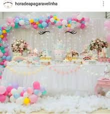 Unicorn Theme Birthday Party Dessert Table And Decor Unicorn Themed Birthday Party Girl Birthday Decorations Unicorn Themed Birthday