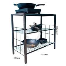 4 tier boltless diy racking storage racking multi purpose racking rak dapur storage rak warehouse rack rak gudang besi sizes: Kitchen Gas Stove Rack Rak Dapur Besi Furniture Decoration For Sale In Telok Panglima Garang Selangor Mudah My