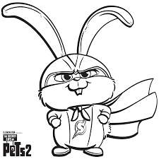 Snowball secret life of pets coloring pages. Captain Snowball Superhero From Secret Life Of Pets 2 Coloring Page Superhero Coloring Pages Secret Life Of Pets Superhero Coloring