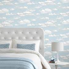 B Q Cloud Wallpaper Blue Wallpapers Blue Clouds Diy Wallpaper