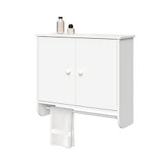 Do you assume bathroom wall cabinet with towel bar seems great? Two Door Wall Mounted Cabinet With Towel Bar White Riverridge Home Target