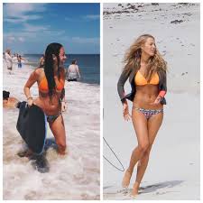 The shallows stars blake lively (gossip girl) as a lone surfer stranded at sea after surviving a vicious shark attack. Throwback To The Shallows Bikini Challenge Doyle S Editorial