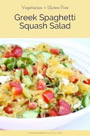Greek Style Spaghetti Squash Salad Recipe Healthy Squash Recipes Squash Salad Spaghetti Squash