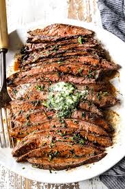 London Broil With Herb Butter Juicy Tender Flavorful Every Time London Broil Steakhouse Recipes Dinner Time