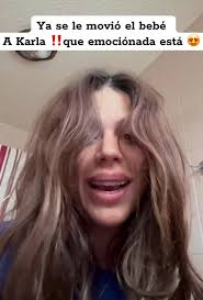 Ya se le movió el bebé a Karla ‼️ y está muy emocionada 🩷🫶🏻🌸💋😘 #...