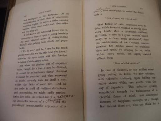 Life in Bombay, and the Neighbouring Out-Stations by Gray, James: Very Good Cloth (1852) First Edition, Probable association copy | The Odd Book (ABAC, ILAB)
