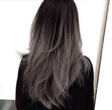 Black And Ash Brown Balayage Dark Gray Hair Grey Ombre Hair Balayage Hair Hair Styles
