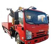ISUZU Truck Cranes 4x2 Truck Mounted Crane Hydraulic 5 Ton Knuckle Boom  Crane Foldable Truck Cranes for Sale