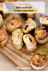 Mini Roules De Croque Monsieur Recette Recette Recette Aperitif Recettes De Cuisine