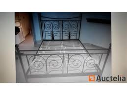 Achat meuble en fer à prix discount. Lit Fer Forge Petit Meuble Et Miroir Fer Forge