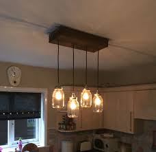 Diy Kitchen Light Fitting Scaffolding Board Kilner Jars Kitchen Light Fittings Diy Kitchen Lighting Breakfast Bar Lighting
