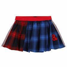 Fun & Fun Baby Girls Blue & Red Tartan Skirt | Junior Couture UK