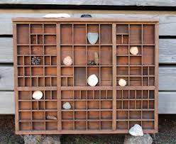 Catwomanmeiky > dekoration/arrangements > schatze im setzkasten. Uralte Original Setzkasten Schublade Blue Cottage Shop