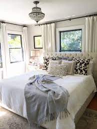 Window Treatments For Bedroom Lovely Neutral Bedroom Window Behind Bed Farmhouse Bedroom Simple Bedroom Small Room Bedroom Master Bedroom Colors