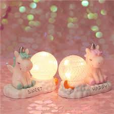 Unicorn Night Light Led Night Light Cartoon Nursery Lamp For Children Kid Girl Toy Birthday Gift