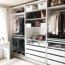 You couldn't possibly use everything, and that's where this storage case comes into play. Walk In Closet Sneak Peek Crystalin Marie Ikea Pax Wardrobe Ikea Wardrobe Closet Layout