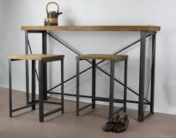 Tall oak breakfast bar table. Konk Classic Industrial Breakfast Bar Oak Etsy Breakfast Bar Table Bar Table Industrial Dining Table