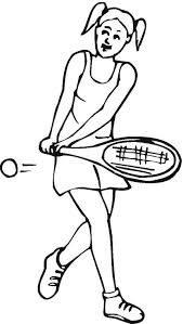 > tennis player coloring page. Tennis Coloring Page