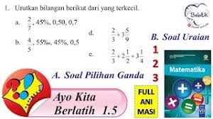 Kunci jawaban bahasa indonesia kelas xi semester 2 halaman 48 1 buatlah sebuah teks eksplanasi dengan tema hujan asam. Ayo Kita Berlatih 1 5 A B Kelas 7 Smp Mts Semester 1 Pecahan Bse Matematika Bse Paket Halaman 61 Youtube