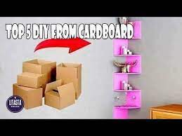 5 Creative Ideas For Making Wall Shelves From Used Cardboard Materials Diy Room Decor Youtube Kamar Diy Ide Buatan Sendiri Rak Dinding