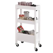 Sobuy Fkw49 W Rollwagen Mit 3 Fachern Nischenwagen Badrollwagen Kuchenregal Kuchenwagen Weiss Bht Ca 21x83x40cm Amazon D Nischenwagen Kuchenregal Haus Kuchen