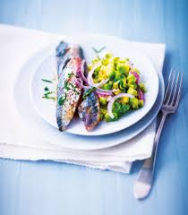Filets De Maquereaux Grilles Salsa A L Avocat Recette Maquereau Alimentation Recettes Minceur