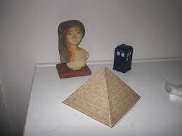 Draw a square with a couple of gaps. How To Make An Egyptian Pyramid Feltmagnet