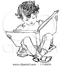 Black And White Boy Drawing Retro Vintage Black And White Boy Reading And Sitting Posters Art Prints Posters Art Prints Boy Drawing Vintage Illustration