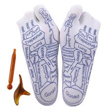 UVHJW Foot Reflexology Sock Set with Massage Tool, Acupressure Reflexology  Socks Relief Body Stress & Aches, Feet Acupuncture Point Massage Pen  Trigger Health & Wellness Messager Socks : Amazon.sg: Beauty
